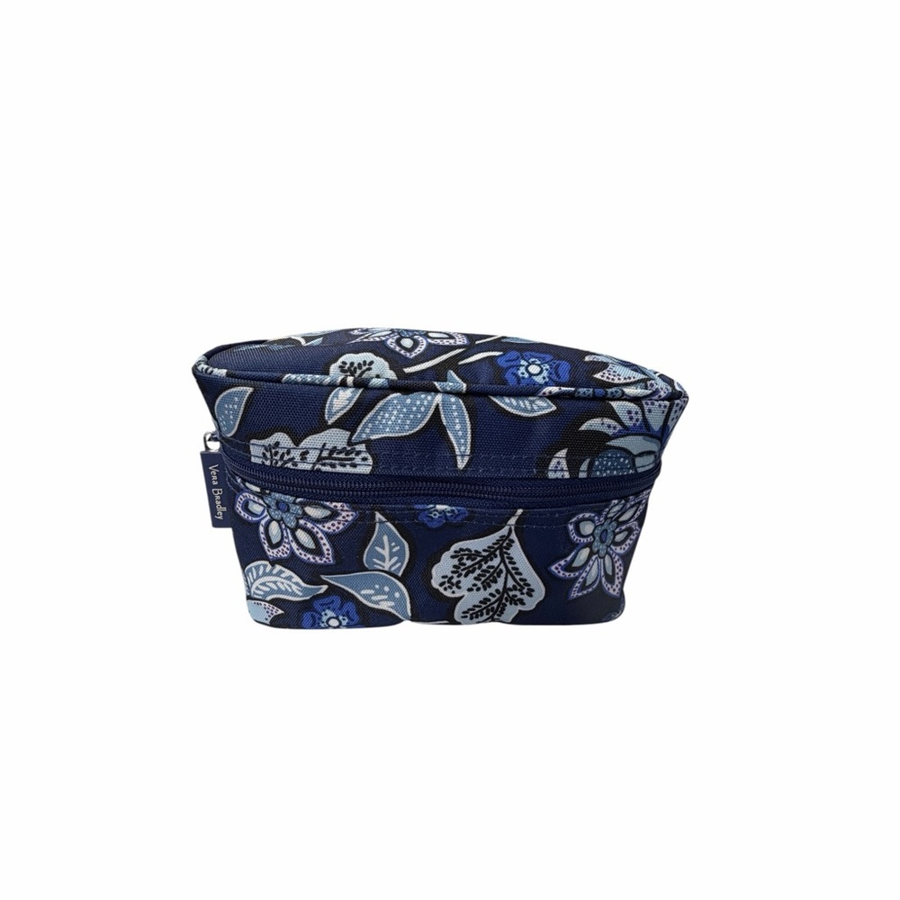 Vera Bradley Blue Floral Cosmetic Pouch